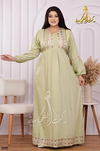 Generies Linen abaya made of light and comfortable linen material with an elegant and modern design, ideal for everyday use