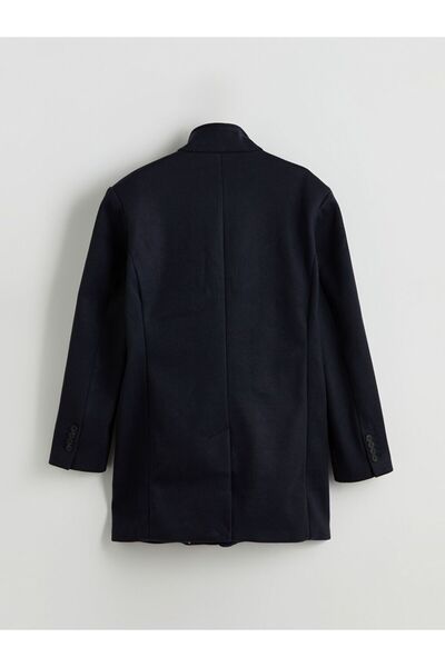 LC Waikiki LCWAIKIKI Classic Büyük Beden Standart Kalıp Dik Yaka Erkek Kaşe Kaban