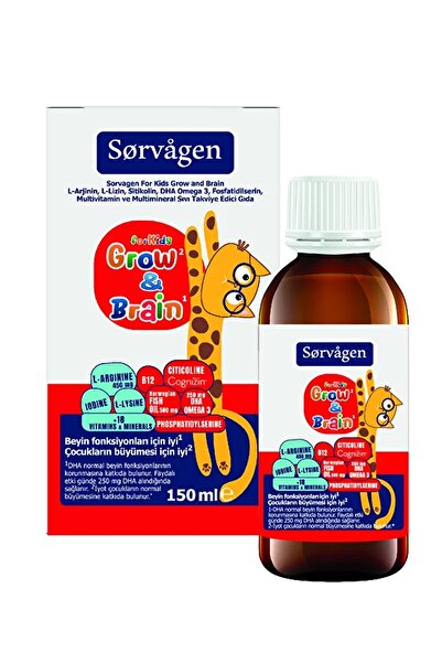 ASFSTORE Sorvagen Grow Brain For Kids Sıvı 150 ml