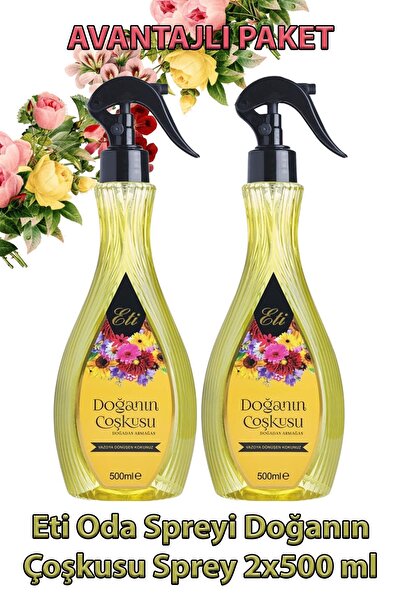 Eti humanlife Oda Spreyi Doğanın Çoşkusu Sprey 500 ml 2 Adet