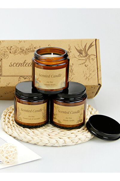 Generic 3Pcs Scented Candles, Aromatherapy Candle, Soy Candle Gift for Home SPA Yoga, Odor Eliminating