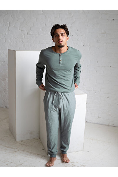 Phil & Co. Berlin Pyjama Henley Schlafanzug, Pyjama Set,