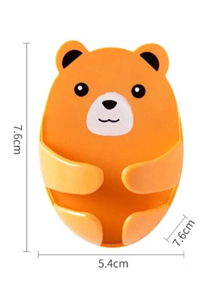 shopwave Teddy Bear Patterned Multi-Purpose 4-Piece Plug Holder (5047)