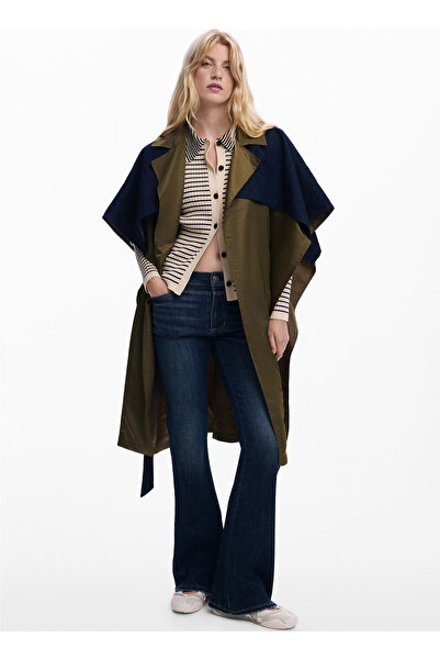 Desigual Haki Kadın Trençkot 25WAIY01