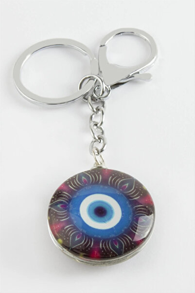 Eco Lounge Evil Eye Glass Keychain