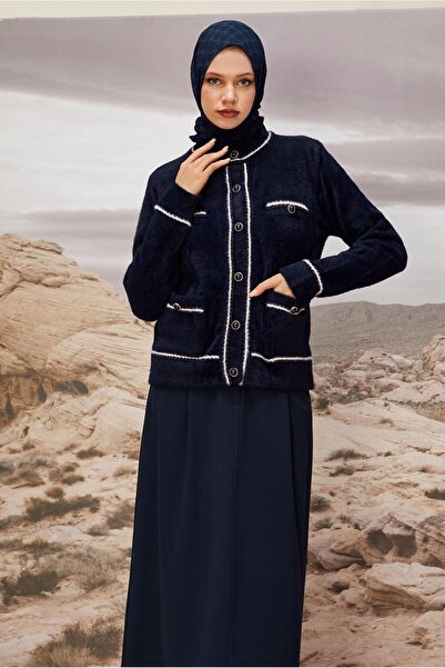 Alvina DÜĞME DETAYLI TRİKO CEKET 45932