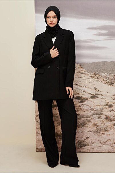 Alvina Kruvaze Collared Pants Suit 30543