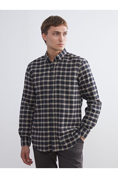 LC Waikiki SOUTHBLUE Regular Fit Uzun Kollu Ekose Erkek Oduncu Gömlek