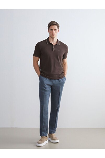 LC Waikiki Southblue Standard Fit Linen Men's Trousers