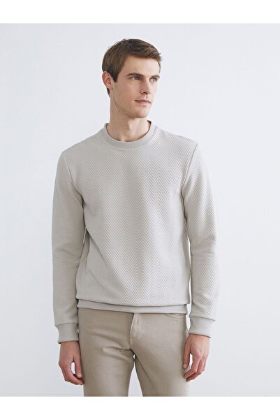 LC Waikiki Ανδρικό φούτερ με λαιμόκοψη SOUTHBLUE