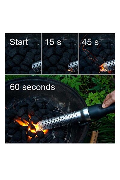 Generic Electric Charcoal Fire Lighter - 1 Min Hot-Air Flameless BBQ Starter ...