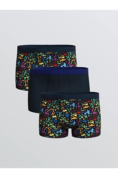 LC Waikiki Boxeri pentru bărbați din bumbac cu matriță standard, 3 piese (W5)