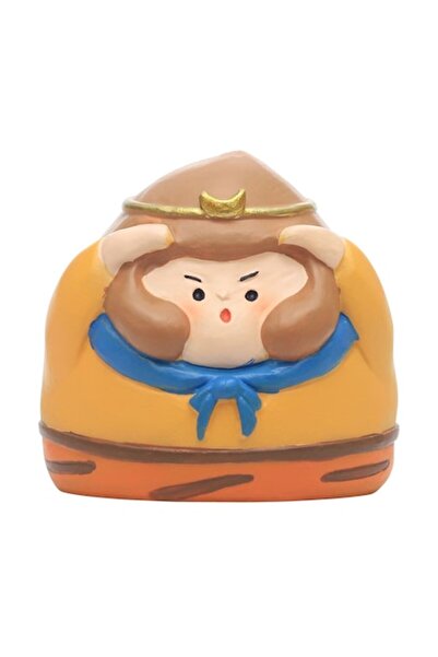 Mmgoqqt Statuetă decorativă chinezească, Mmgoqqt, rășină, 6x5x6 cm, maro