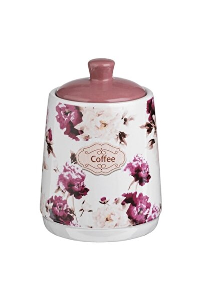 SHOPIENS Recipient de cafea din ceramică - model floral, 300 ml, multicolor, ...