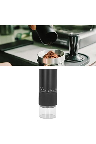 Generic Portable Electric Coffee Grinder USB Rechargeable Ceramic Burr Mill with Adjustable Settings