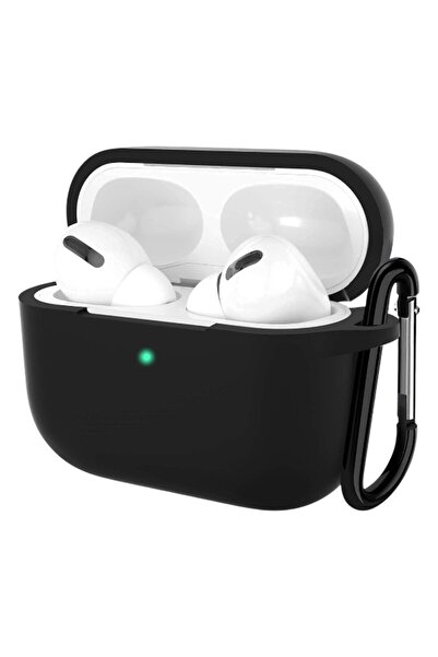Yazmak غطاء سيليكون مرن متوافق مع AirPods Pro - أسود
