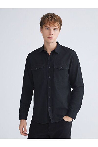 LC Waikiki LCW Jeans Regular Fit Long Sleeve Men's Jean Shirt