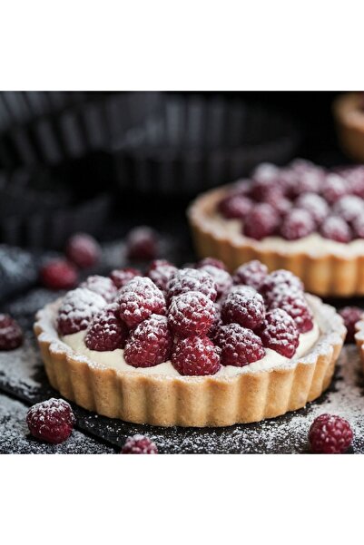 SHOPIENS Silicone Round Tart Mold, Pink, 26 cm x 3.7 cm (Dishwasher, Microwave, Freezer Safe)