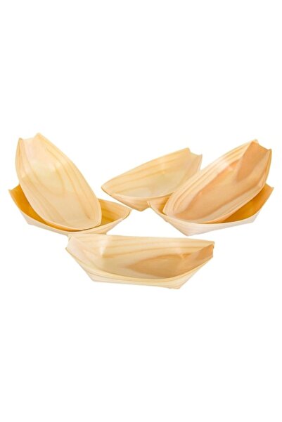 SHOPIENS Wooden Gondola Bowls Set, 14 cm, 6 Pieces, -Friendly Bamboo