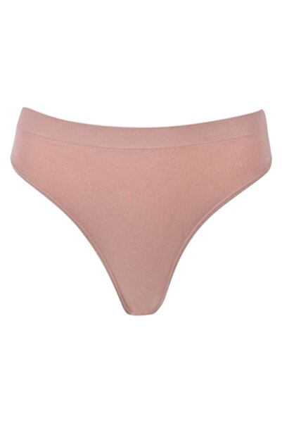MYONNA IT & E- COMMERCE Seamless String Panties, Women, Beige, 90% Polyamide 10% Elastane