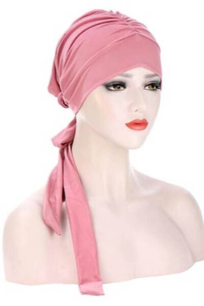VERSAGO - Elegant women's turban hijab, polyester, one size, Pink
