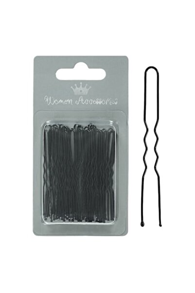 SHOPIENS Set agrafe de păr 40 piese, 6cm, negre