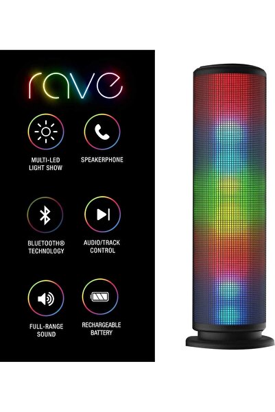 Biki Dream Speaker BK-24553 Portable Bluetooth Speaker 10W 9.4" with LED Visual Equalizer, 3.5mm Input &