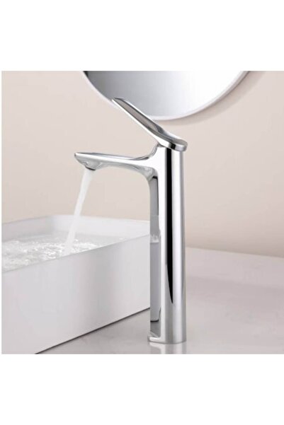 BiXXBi Baterie lavoar înaltă BiXXBi, crom lucios, conectori incluși, 290x230mm