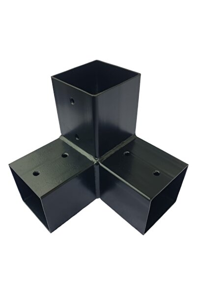 LUCCO Conector grindă lemn, 3 conexiuni, Lucco, Fier, Negru, 150x150
