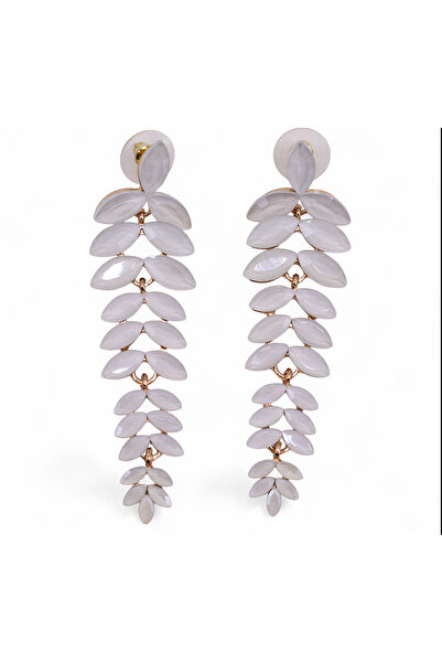 NYMPH Vintage Pearl Glass Earrings – Long Danglers