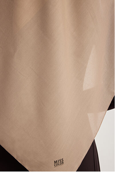MıssColor A2801 Large Chiffon Scarf 120X120 - Mink