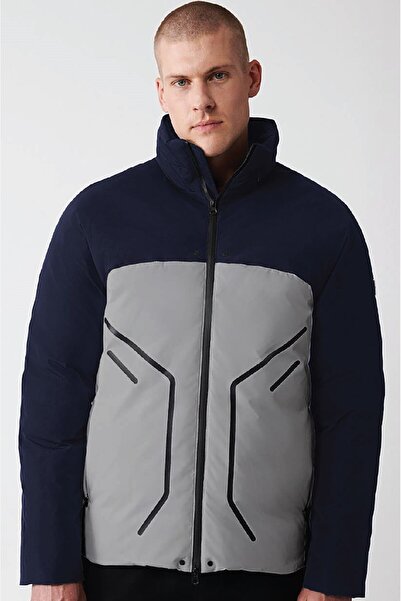 COUP جاكيت عصري بأكمام طويلة - كحلي