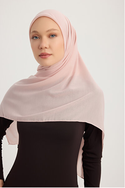 MıssColor A2801 Eșarfă mare din șifon 120x120 - pudră