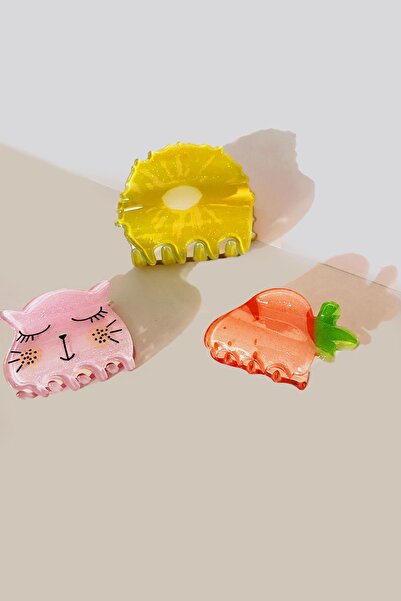 New Obsessions Spring Medium Size Acetate Latch Buckle 3 Pieces