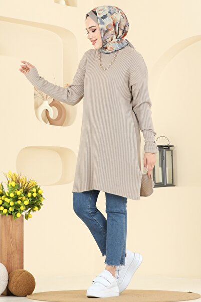 ModaMerve Manşeti Aksesuar Düğmeli Tunik 2714AYD574-MS Vizyon
