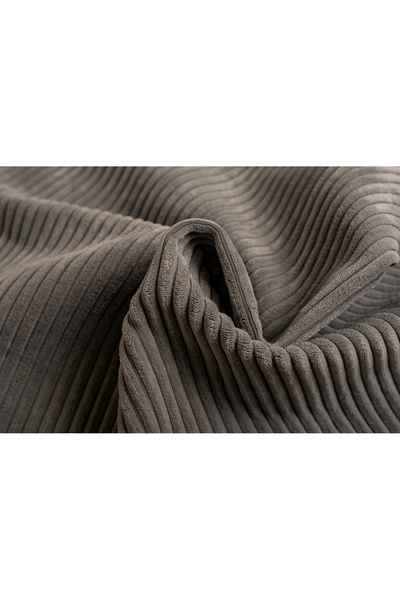 TUSI FABRICS Stofa tapiterie canapele, Corduroy, POSO, 100 x 140 cm, Gri deschis, 1 metru liniar