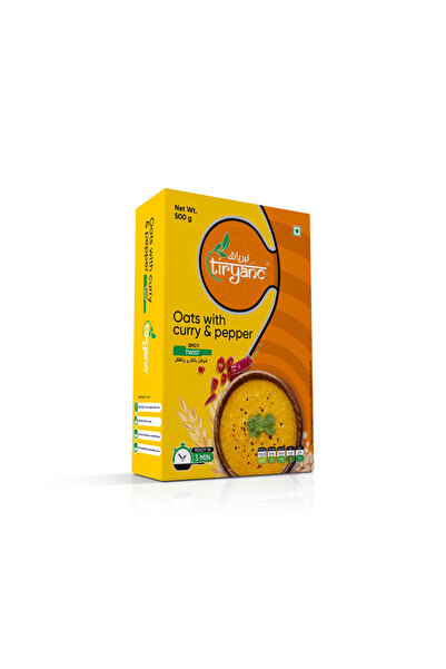 Tiryanc شوفان مع الكاري والفلفل الحار - جاهز في 3 دقائق - 500 غرام