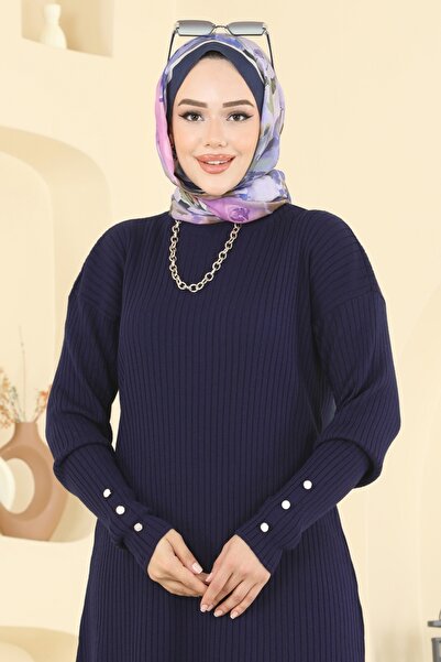 ModaMerve Manşeti Aksesuar Düğmeli Tunik 2714AYD574-MS Laci