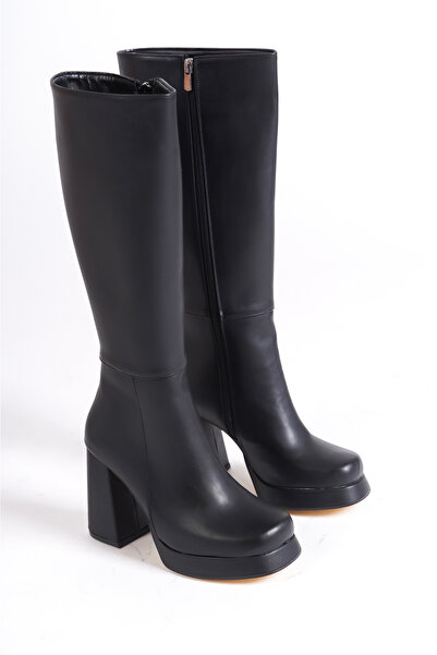 Alphus Cizme elegante pentru femei cu toc și platformă groasă Hco