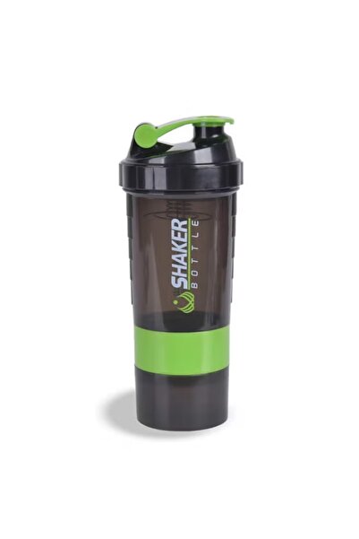 Shaker زجاجة لخفق مشروبات البروتين مانعة للتسرب مصنوعة من البلاستيك خالي من BPA، سعة الشيكر 500 ملليلتر