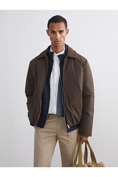 LC Waikiki LCW Vision Palton pentru bărbați cu guler cămașă cu croială confor...