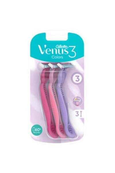 Gillette Gillette Venus 3 Color Razor Blades - 3 Pieces