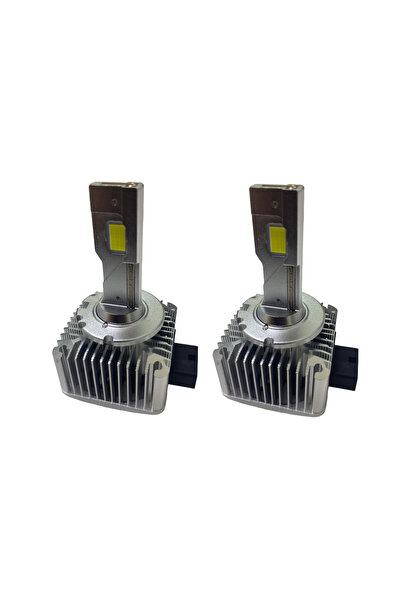 XL Set of 2 LED bulbs D1S power 120W light temperature 6500K White CANBUS with fan