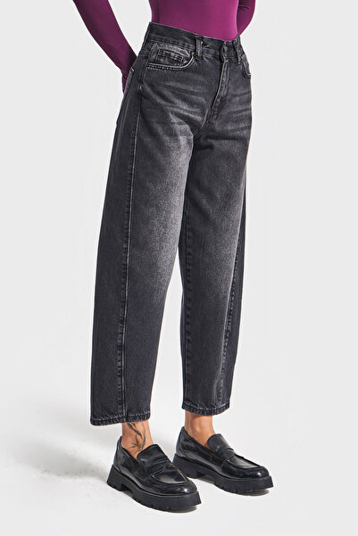 its basic Жіночі темно-сірі джинси Venüs 2w5-1 Carrot Fit Зручний крій 100% бавовна Денім