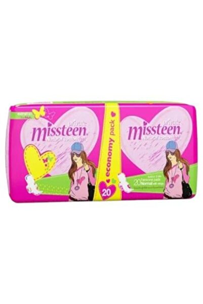 PRİVATE Thin Women's Sanitary Pads Miss Teen Regular Size with Wings by Priva...