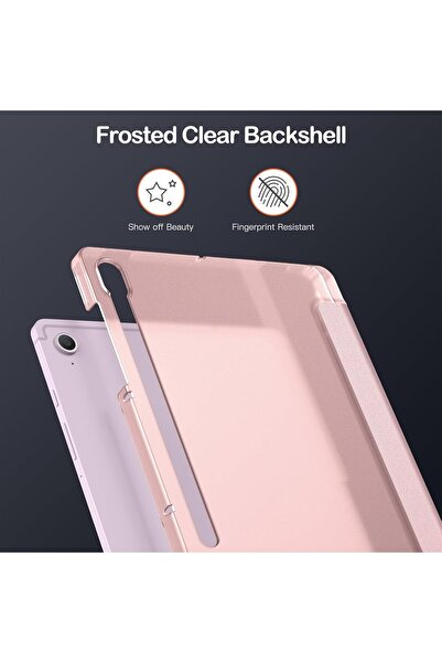 m.tk moveteck Galaxy Tab S9 Fe Plus 12.4 Kılıf Smart Uyku Modlu S PEN Kalem Bölmeli Standlı Arkası Renkli Kapak