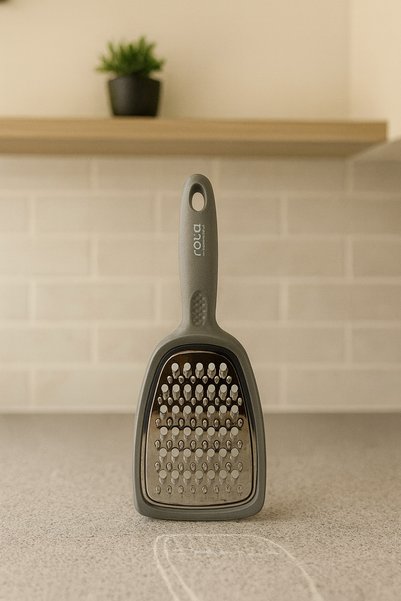 MEYA PİNE Chef's 4-Piece Set: Grater + Pizza Cutter + Flat Peeler + Thin Slicer