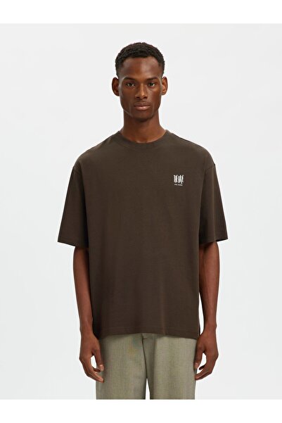 Selected Homme T-Shirt mit Rundhalsausschnitt Print