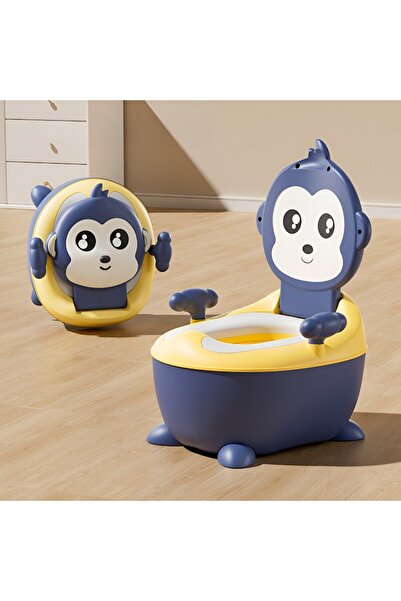 BiXXBi Premium Children's Potty, Monkey Style, Blue