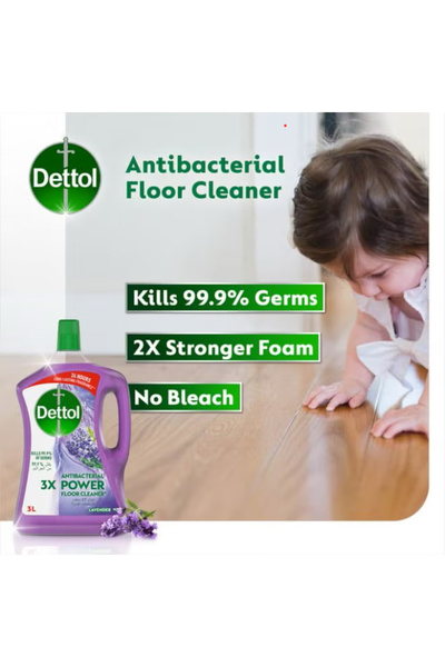 Dettol Powerful Antibacterial Floor Cleaner with Lavender Scent 3L